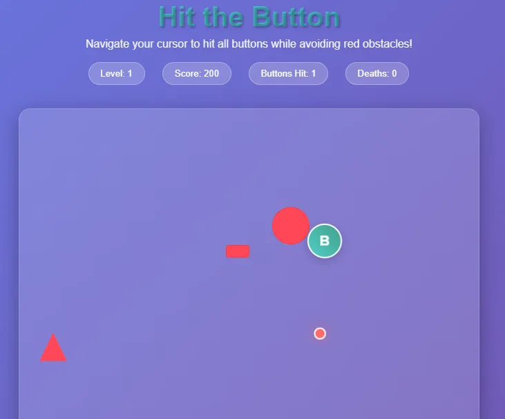 hit THE BUTTON game start ui