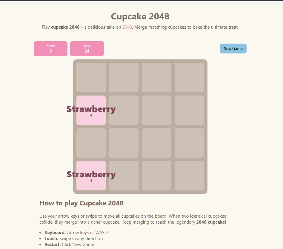 cupcake 2048 2026