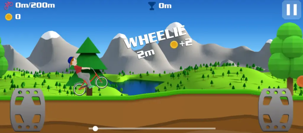 Wheelie Bike start game